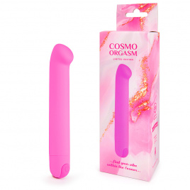 Вагинальный вибратор COSMO, L 13 см Ø 2,3 см, силикон, розовый