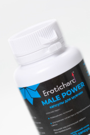 Капсулы возбуждающие для мужчин EROTICHARD “MALE POWER”, 20 капсул