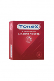 Презервативы TOREX «Сладкая Любовь», с ароматом клубники, 3 шт.