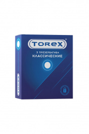 Презервативы TOREX, классические, L 19 см Ø 5,5 см, латекс, 3 шт.