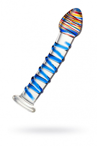 Фаллоимитатор SEXUS GLASS, L 18 см Ø 3,5 см, стекло, нереалистичный, прозрачный фото 3