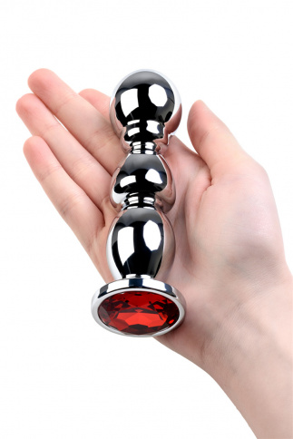 Анальная втулка Metal by TOYFA, L 14 см Ø 3,5 см 215 г, металл, серебряная фото 4