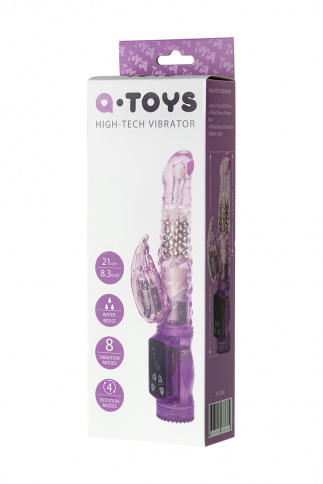 Вибратор с клиторальным стимулятором A-Toys 