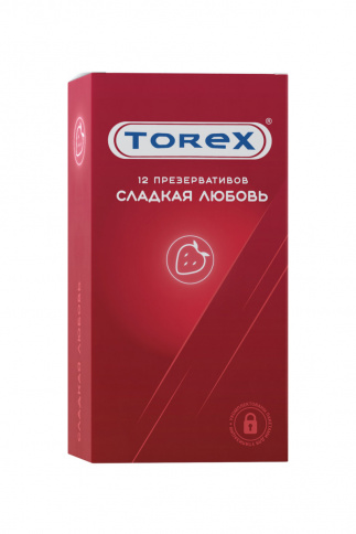Презервативы TOREX «Сладкая любовь», с ароматом клубники, 12 шт. фото 1