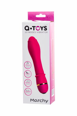 Нереалистичный вибратор A-Toys “MARCHY”, L 16,6 см, Ø 3 см, силикон, розовый фото 5