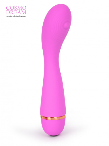 Вибратор COSMO DREAM для точки G, L 14 см Ø 3,2 см, силикон, розовый фото 1
