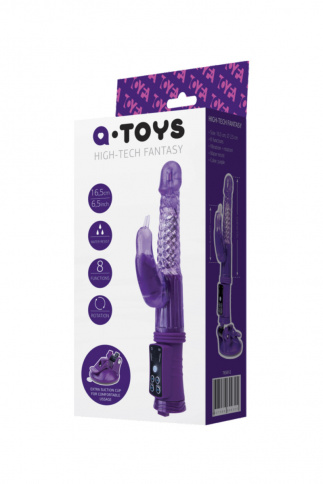 Вибратор с клиторальным стимулятором A-Toys 