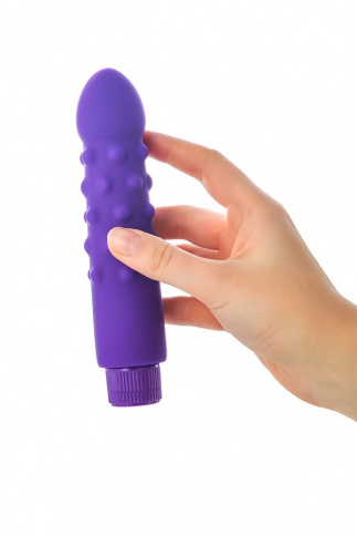 Вагинальный вибратор A-Toys, L 17 см Ø 3,6 см, силикон, фиолетовый фото 4