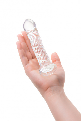 Фаллоимитатор SEXUS GLASS, L 16,5 см Ø 3 см, стекло, нереалистичный, прозрачный фото 3