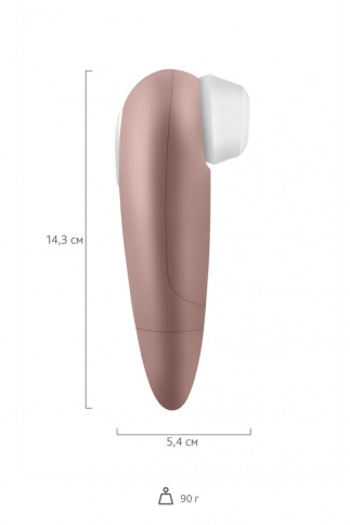 Вакуумно-волновой стимулятор SATISFYER 1 NG, L 14 см, ABS пластик, розовый фото 5