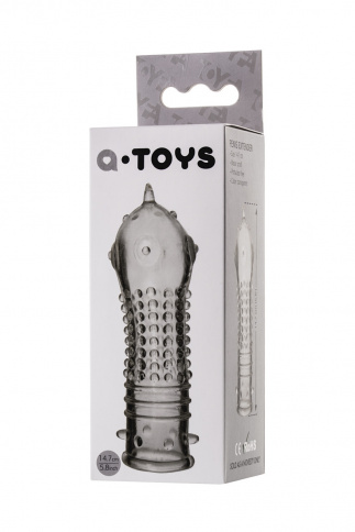 Насадка A-Toys, L 14,7 см Ø 3,5 см, TPE, прозрачная фото 2